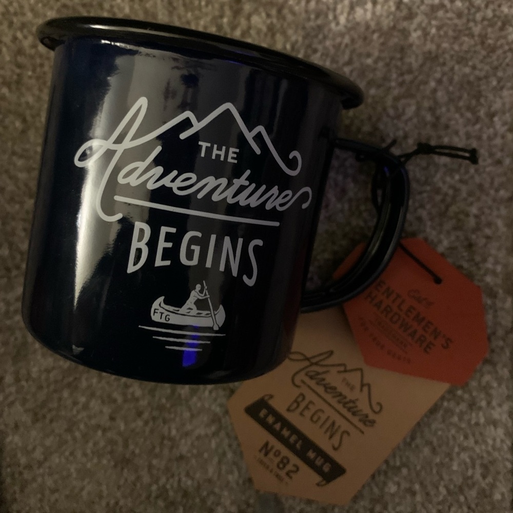 NEW Navy Adventure Begins Steel Enamel Mug